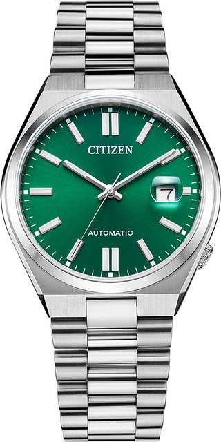 Citizen Armbanduhr Automatik, Edelstahl, Grün, 40 mm, Herren - Bild 1
