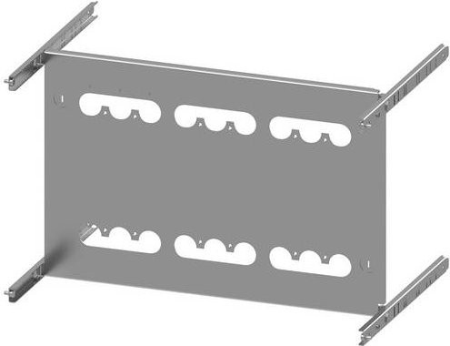 Siemens SIVACON S4 Montageplatte 8PQ6000-8BA54 grau für 3VA13, 3VA14, 3VA23 und 3VA24 Breiten: 60,0 cm, Höhe: 35,0 cm - Bild 1