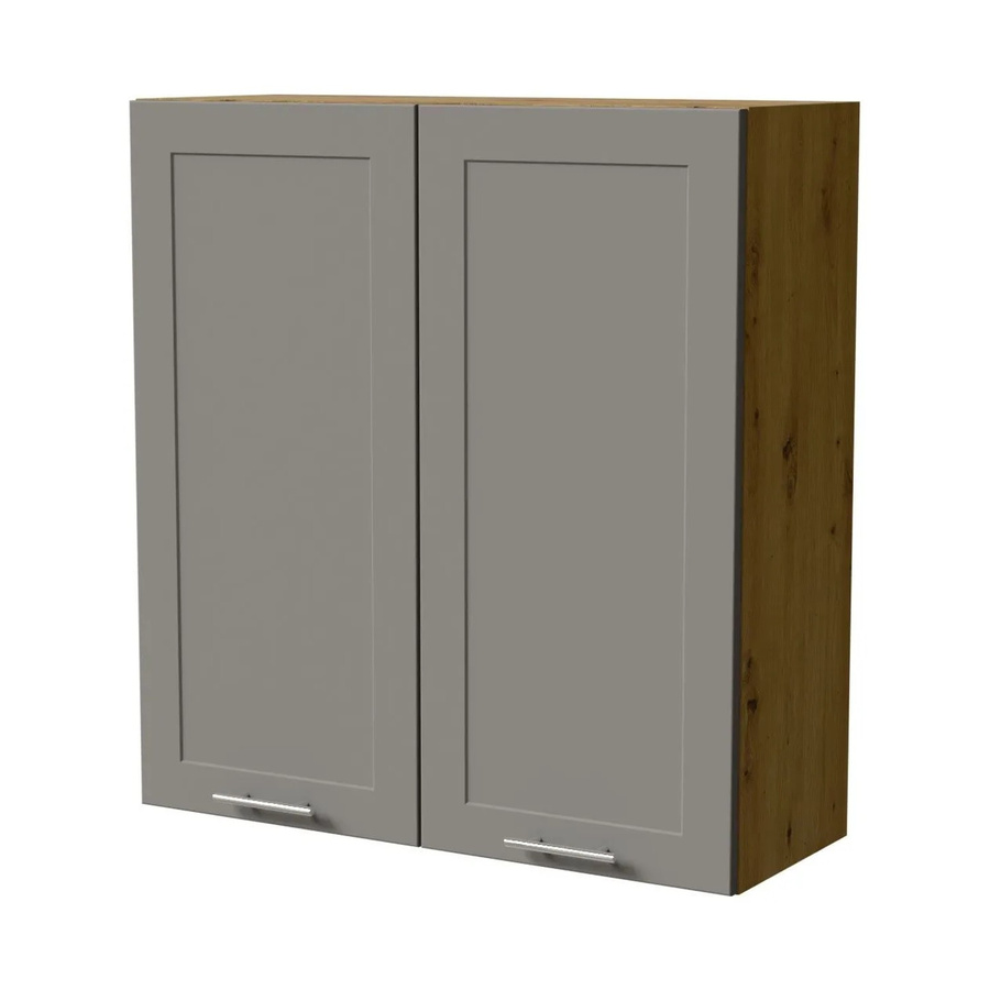 Feldmann-Wohnen Hängeschrank Oslo W4 in Eiche Artisan und Dust Grey Matt, B/T/H: 90 x 32,5 x 96 cm - Bild 2