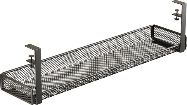 Kabelmanagement-Box aus Metall zum Aufhängen unter dem Schreibtisch, Kabelhalter ohne Bohren als praktischer Kabel-Organizer für Zuhause und das Büro in Schwarz oder Weiß - Bild 1