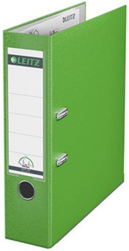 Leitz Ordner 1010 DIN A4 in Hellgrün mit 80 mm Rückenbreite aus Kunststoff und Graupappe - Bild 2