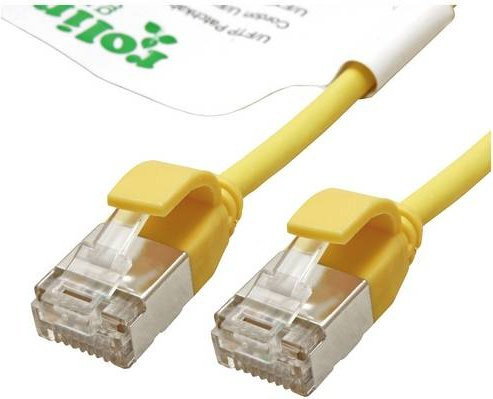 Roline Patchkabel Cat.6A U/FTP Ethernet LAN Slim LSOH Gelb 3 m - Bild 1