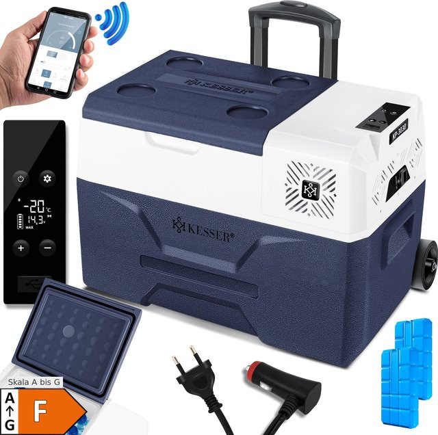 KESSER Kompressor Kühlbox und Gefrierbox mit App-Steuerung in Blau - Bild 1