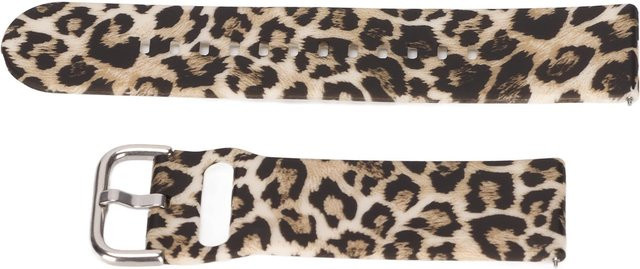mfySpace Uhrenarmband Silikon, Leopardenmuster, Schwarz, 22mm, Unisex - Bild 1