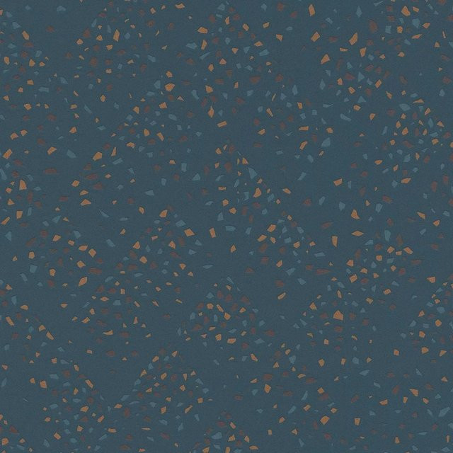 Profhome Luxus Tapete Steinoptik in Blau Grün Braun, Vlies, Breite: 0,53 m, Länge: 10,05 m - Bild 1