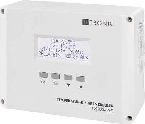 H-Tronic TDR2004 pro Temperaturschalter für Heizungen von -99 bis 850°C in Weiß - Bild 1