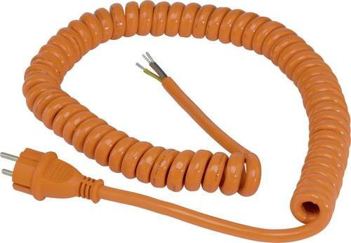 AS Schwabe Baustellen-Spiralkabel Anschlusskabel Orange 5m - Bild 1