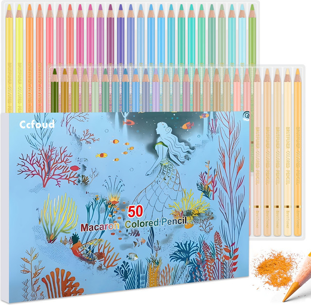 Macaron Pastell Buntstifte in Multicolour mit weichem Kern zum Zeichnen, Mischen und Schattieren für Erwachsene - Bild 1