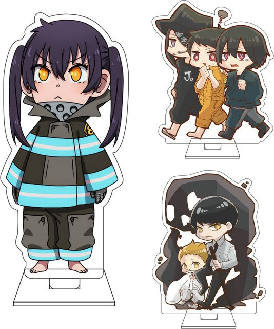 Bandai Fire Force Maki Oze Shinra Kusakabe, Acryl-Figur Standfigur, 10cm - Bild 1