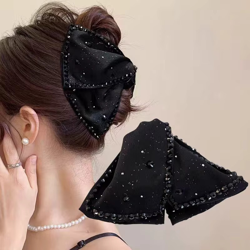 FORWOT Haarspange mit Strass und Perlen, Damen - Bild 2