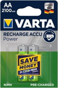 Varta Recharge Accu Power AA Mignon Akku 1,2 V 2100 mAh 2er Pack - Bild 2