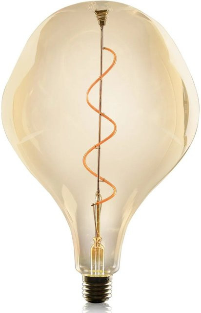 NETTLIFE LED Filament Leuchtmittel aus Glas in Braun mit E27 Sockel und warmweißem Licht - Bild 1