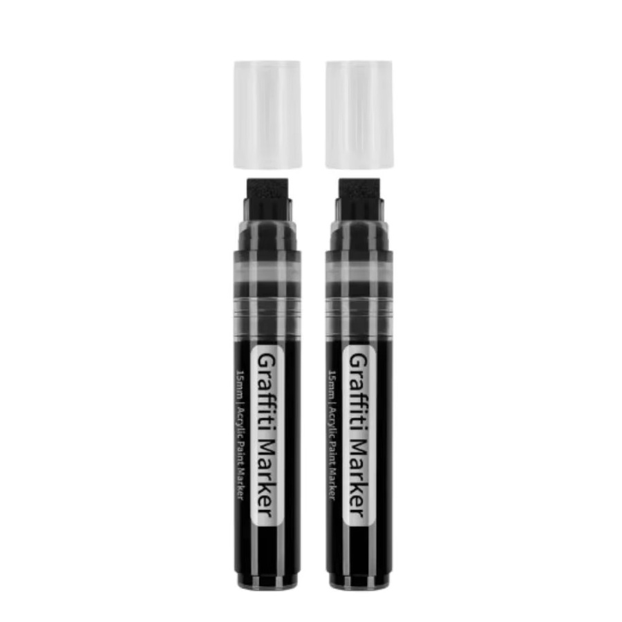 Acrylfarbstifte Set in Multicolour mit 15 mm breiter Spitze zum Zeichnen und für DIY-Projekte - Bild 2