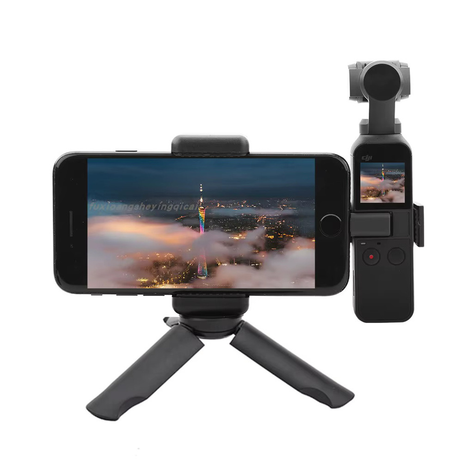 DJI Osmo Handy Sicherung Clip Halterung für Desktop Stativ und Handheld Gimbal in Schwarz - Bild 2