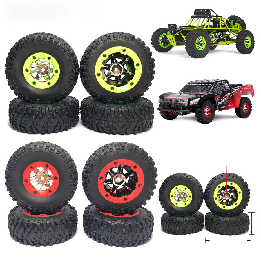 Wltoys RC Autoräder Reifen, Gummi, Schwarz, Zubehör - Bild 3