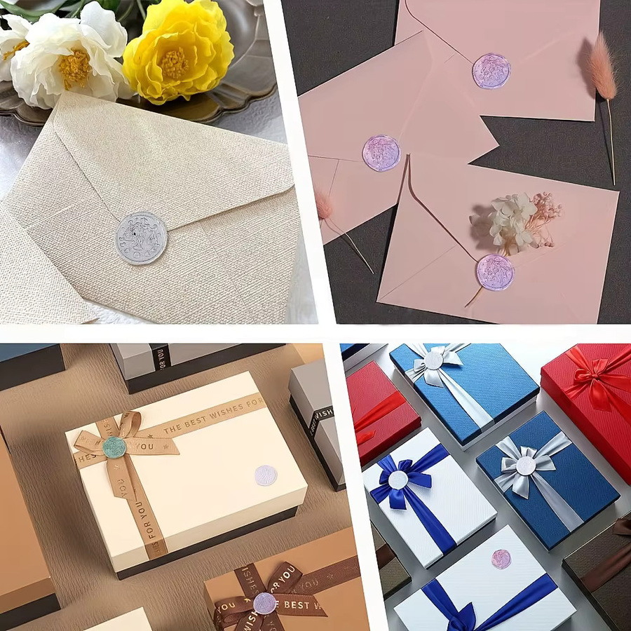 Personalisierter Wachssiegel-Stempel mit Tier-Logo für DIY-Umschläge, Papierkarten und Bastelarbeiten - Bild 3