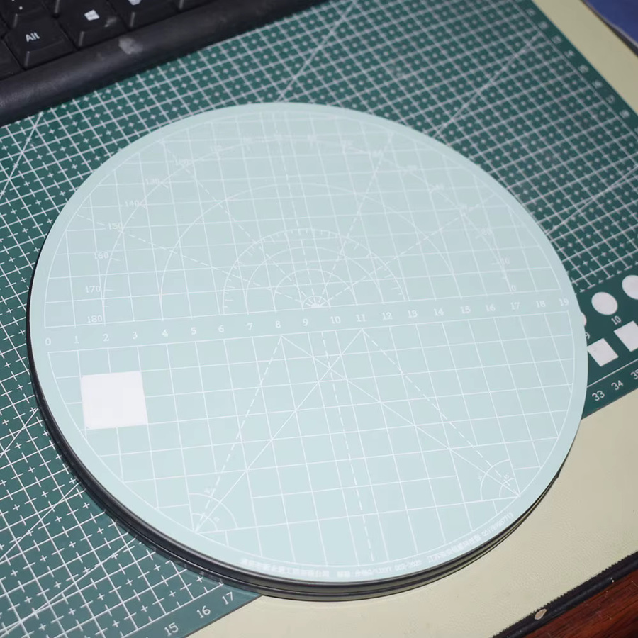Rotierende selbstheilende Schneidematte für Patchwork und Nähen, runde Schneidematte mit 360-Grad-Rotation, Durchmesser: 20 cm - Bild 2