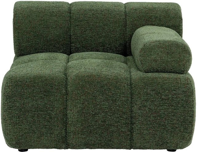 Vente-unique Sessel Facivil in Grün mit gerader Rückenlehne und meliertem Stoff, Höhe: 94 cm, Breite: 70 cm, Tiefe: 40 cm - Bild 1