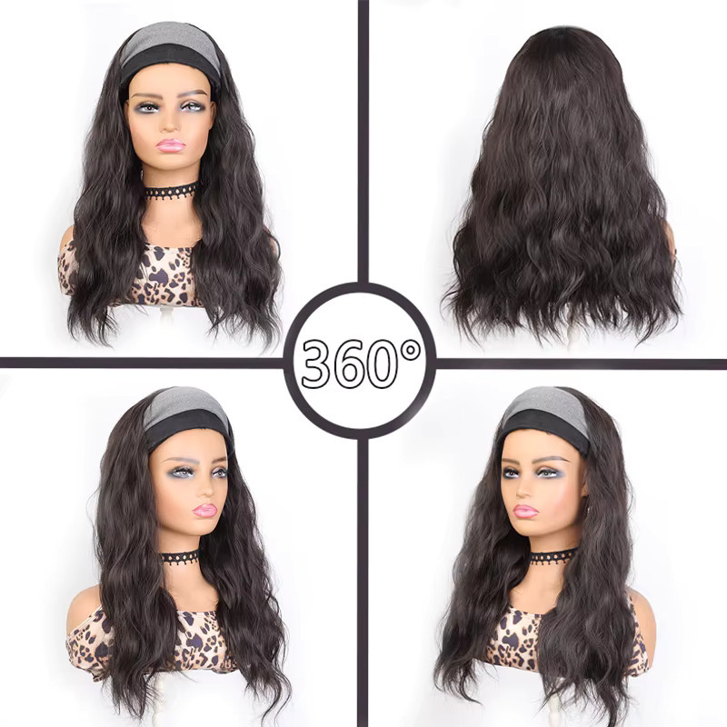 AOOSOO HAIR Halbperücke Damen, Wasserwellen-Effekt, Synthetisch - Bild 5