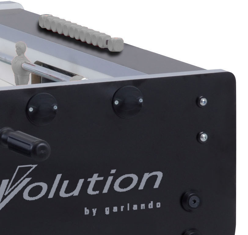 Garlando Tischfußball Kickertisch G-500 Evolution in Schwarz/Silber mit Teleskopstangen - Bild 2