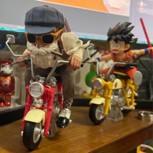 Bandai Dragonball Motorrad-Serie, Anime-Charaktere Figur, Einzelfigur, PVC - Bild 1