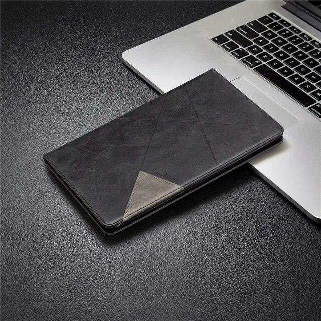 Samsung Smart Cover Tablet Stand Case Hülle für Galaxy Tab A6 A7 S5E S6 Lite A8 S7 FE S8 Plus in Schwarz - Bild 1