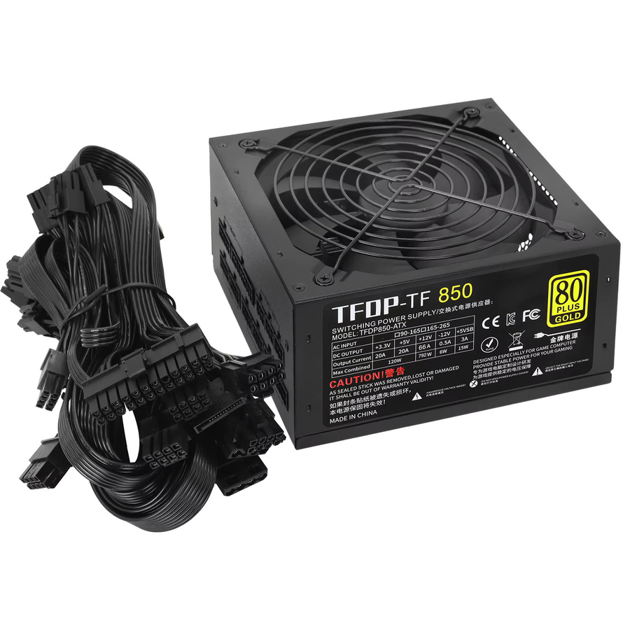T.F.SKYWINDINTL Netzteil 850 W 80 Plus Gold vollmodular in Schwarz - Bild 3