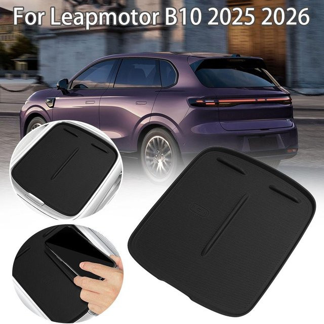 Drahtlose Silikon Lade-Matte für Leapmotor B10 2025 2026, Anti-Slip Mobile Wireless Charging Pad, Schwarz - Bild 1