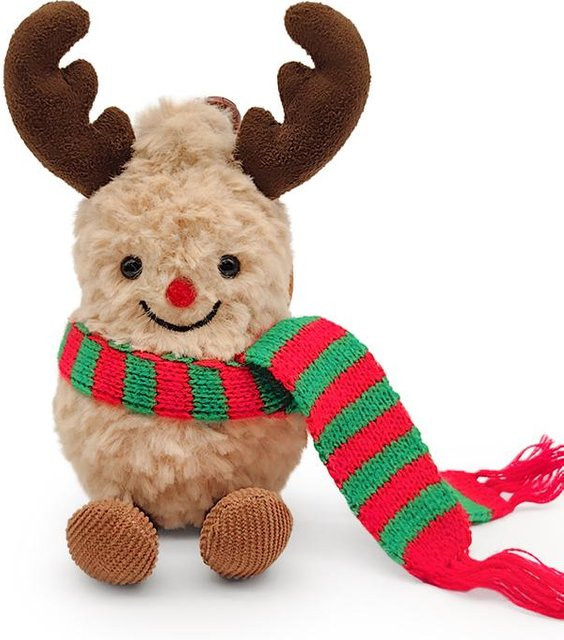 Erdnuss Rentier Stofftier, Plüsch / Textil, 16cm, ab 14 Jahre - Bild 1