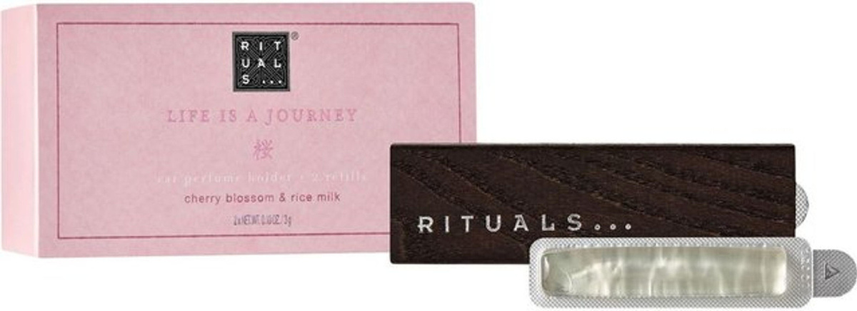 RITUALS Sakura Car Perfume Clip-on für dein Auto in Rosa und Transparent mit Holz-Elementen - Bild 1