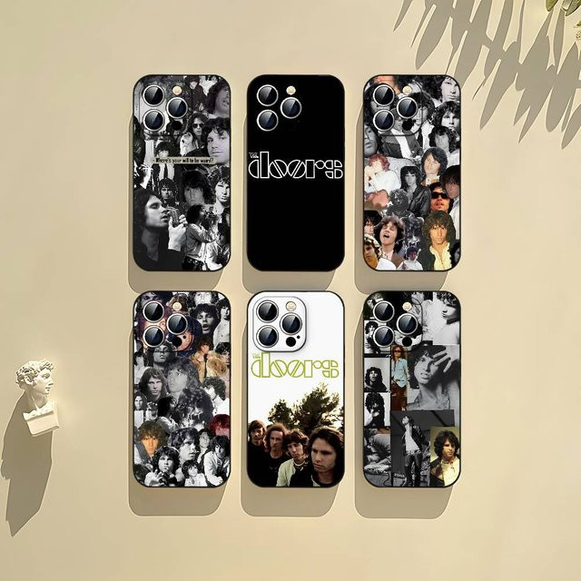 D-Doors J-Jim M-Morrison Handyhülle Schwarz für iPhone 17, 16, 15, 14, 13, 11 Pro Max, Plus, X, Xr, Xs Max und 13 Mini - Bild 1