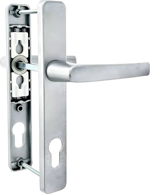 Panto Griffgarnitur Smart Line 92 mm in Titansilber matt aus Aluminium - Bild 1