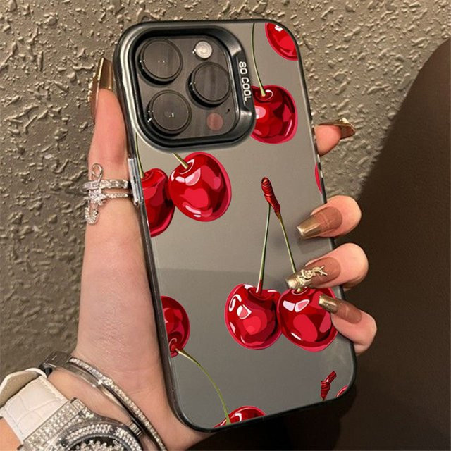 Stoßfeste TPU Handyhülle mit Rote Kirsche Design für Xiaomi Redmi Note 14 13 12 Pro Plus 5G 12S 11 10 14C 13C 4G - Bild 1