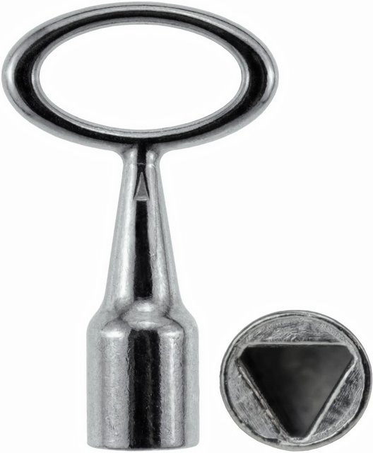 Dreikantschlüssel von Bever in Silber, 8 mm - Bild 1