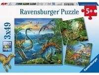 Ravensburger Puzzle Faszination Dinosaurier Set für Kinder ab 5 Jahren - Bild 1