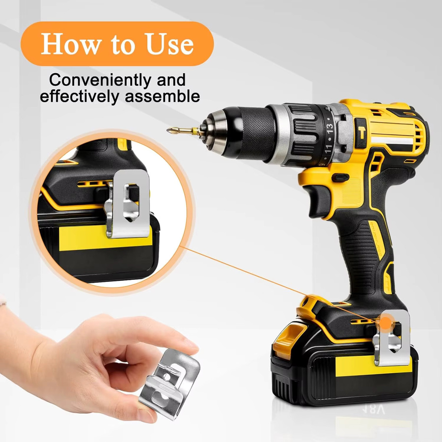 DeWalt Elektrischer Bohrer Gürtel Clip Haken N268241 für 20V Bohrer und Schlagschrauber (kein Bohrer) - Bild 3