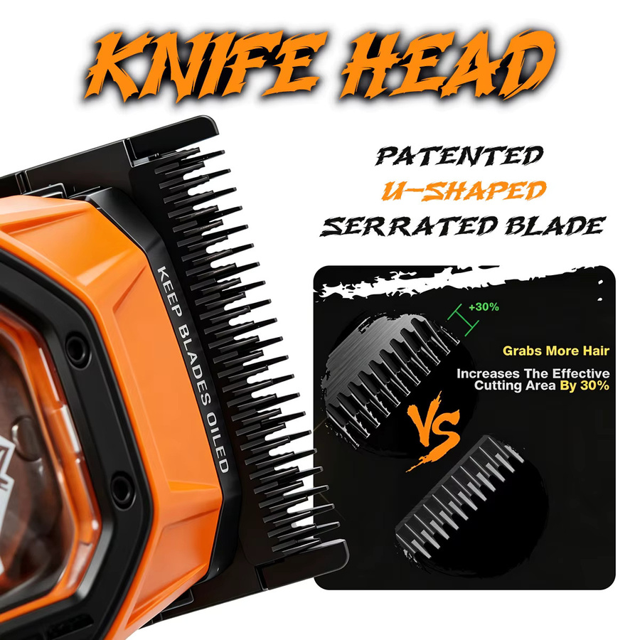 BRDCLIP Salon-Friseurset, Unisex, Orange - Bild 3