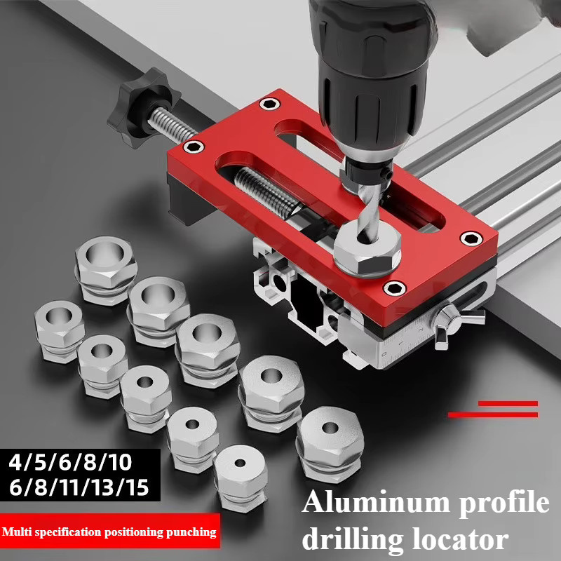 LTOOLS Bohrortungsgerät 203040 Positionierungswerkzeug und Lochführung für Aluminiumprofile und Waschbecken - Bild 2
