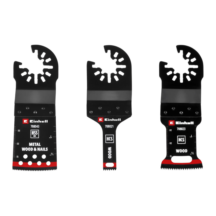 Einhell Multitool-Set 3-teilig für Holz, Metall und Kunststoff in Schwarz - Bild 2
