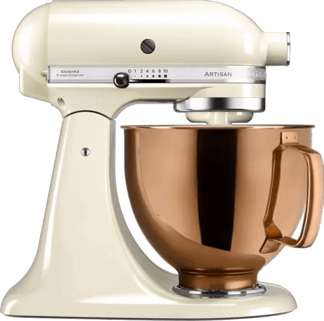 KitchenAid Artisan Mixer 5KSM125 in Crème mit Kupfer Design Rührschüssel - Bild 1