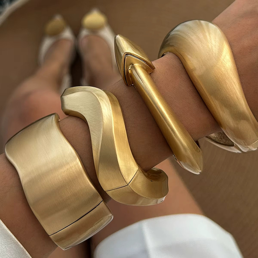 SHIXIN Armreifen, Gold, Vintage, Unisex - Bild 2