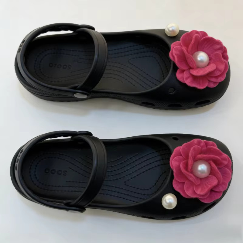 Mesuca Schuhcharms, Rosa Blumen-Perlen, Damen - Bild 3