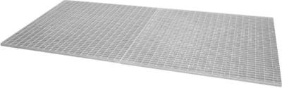 Bauer Gitterrost-Set für Edelstahlauffangwannen Typ VAW-1000-2 aus Edelstahl 1.4571, Farbe Silber, B/T/H: 263,0 x 128,0 x 3,0 cm - Bild 1