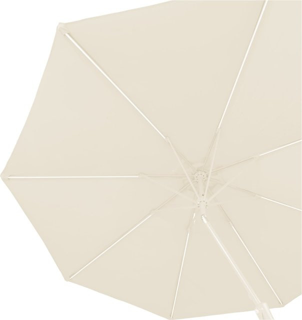 Blumfeldt Calais Sonnenschirm mit LED, Aluminium-Rahmen und Polyester-Bespannung in Beige mit UV 50 Schutz - Bild 1