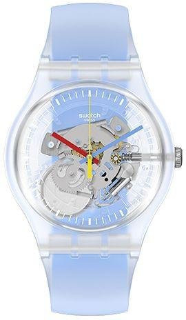 Swatch Armbanduhr, Quarz, Kunststoffgehäuse, 41 mm, Silikonarmband, Unisex - Bild 1
