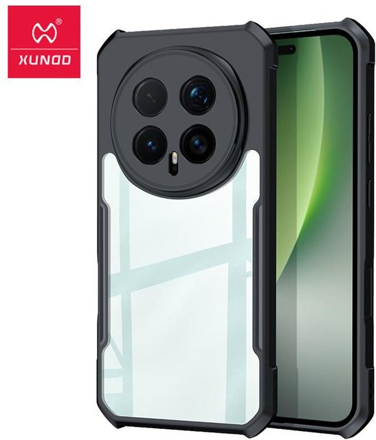 XUNDD Stoßfeste Schutzhülle mit Laser Muster für Honor Magic 8 Pro und Honor Magic 8, Farbe: Schwarz - Bild 1