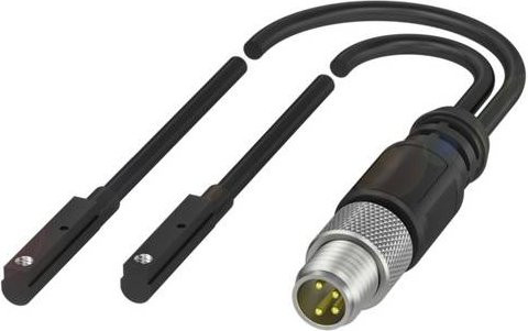 Balluff Magnetfeldsensor BMF 204K-PS-C-2A-SA95-S75-00,3 BMF0006 PNP Öffner Schwarz B/T/H: 16,8 x 2,9 x 4,5 mm - Bild 1