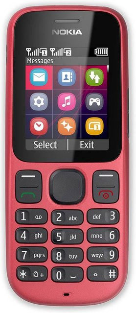 Refurbished Nokia 101 2G Dual-SIM Mobiltelefon in Rot - Bild 1