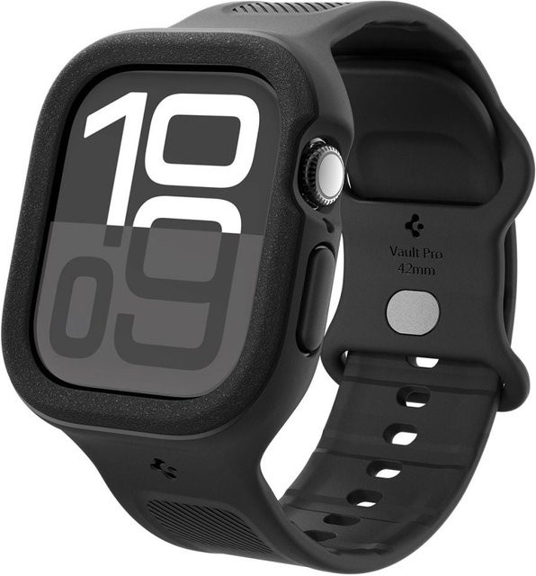 Spigen Armband, Silikon, Schwarz, Apple Watch Series 10 / 11, 42 mm - Bild 1
