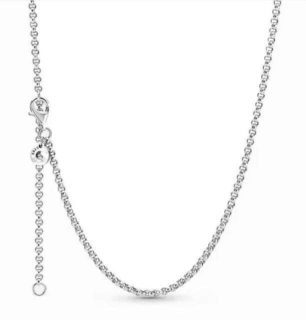 YIRAN Halskette Schlangenkette, Kupfer, Weiß, 45 cm, Damen - Bild 1